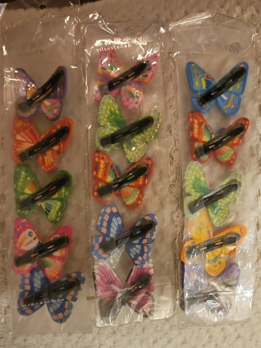 Colorful Butterfly Barrettes for Girls - Multi-Color
